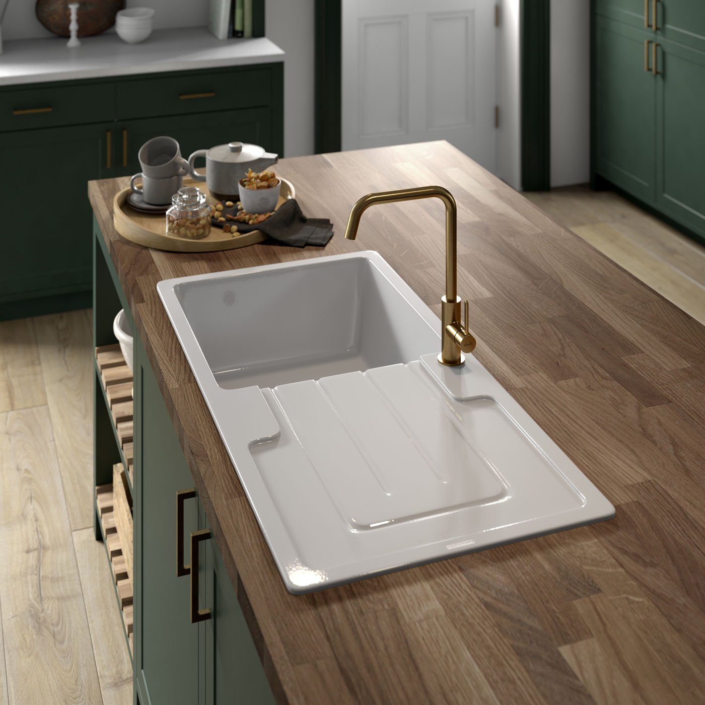 Marlow Sage Green  Benchmarx Kitchens & Joinery
